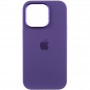 Чохол Silicone Case Metal Buttons (AA) для Apple iPhone 14 Pro Max (6.7") Фіолетовий / Iris