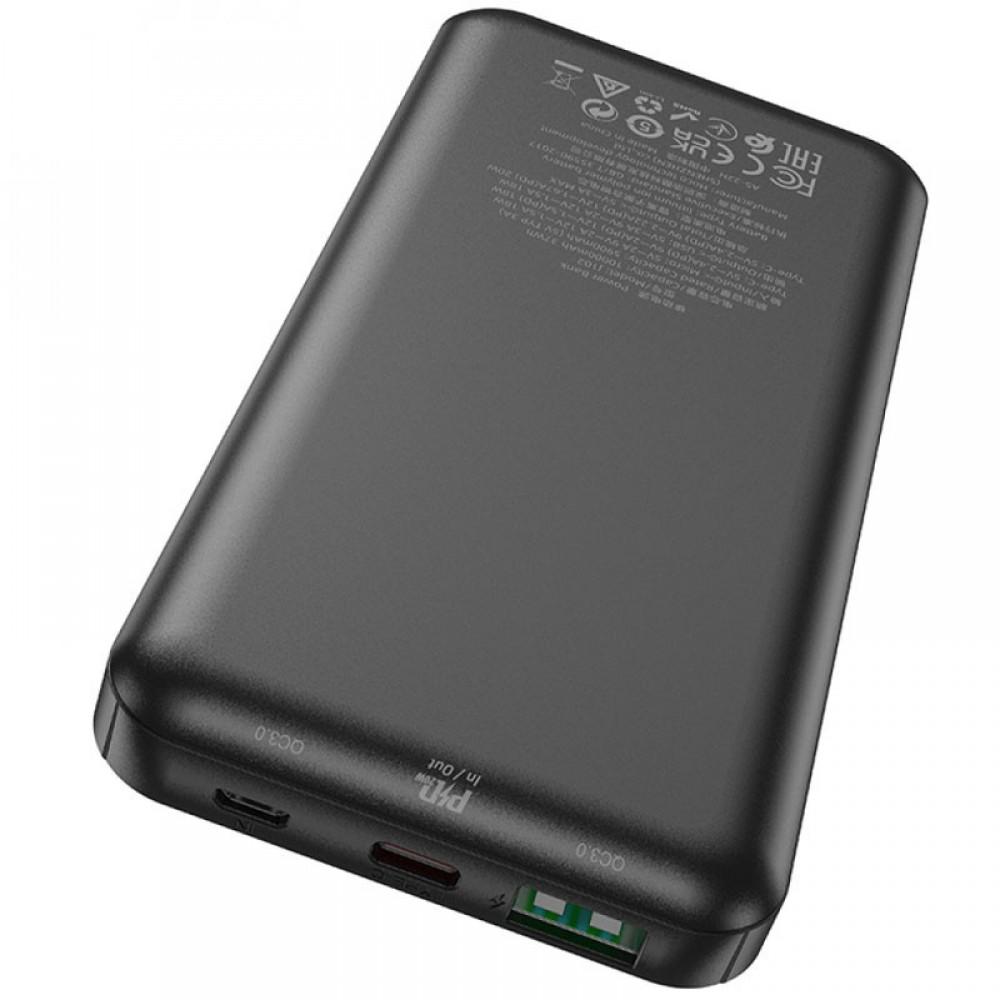 Портативний ЗП Power Bank Hoco J102 Cool figure PD20W+QC3.0 10000 mAh Black
