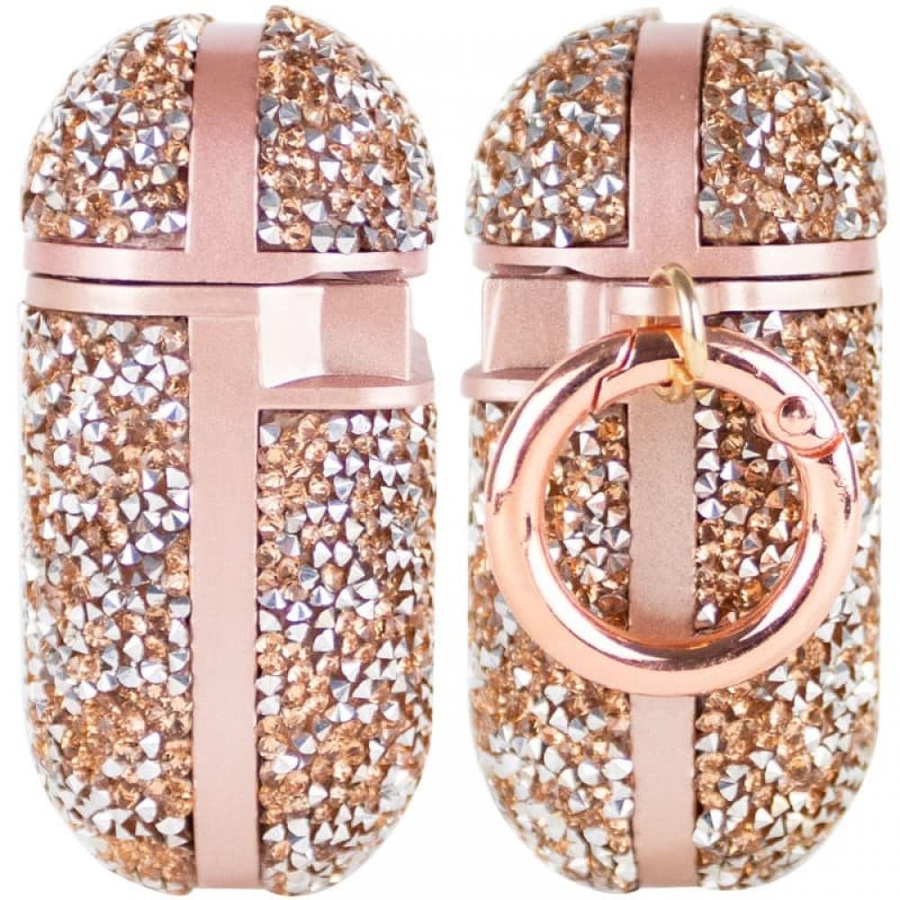 TPU чехол Bling World Rock Diamond для наушников AirPods 1/2