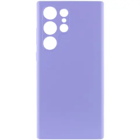 Чохол Silicone Cover Lakshmi Full Camera (AAA) для Samsung Galaxy S23 Ultra Бузковий / Dasheen