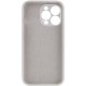 Чохол Silicone Case Full Camera Protective (AA) NO LOGO для Apple iPhone 15 Pro Max (6.7") Білий / White