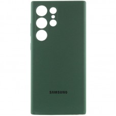 Чохол Silicone Cover Lakshmi Full Camera (AAA) with Logo для Samsung Galaxy S24 Ultra Зелений / Cyprus Green