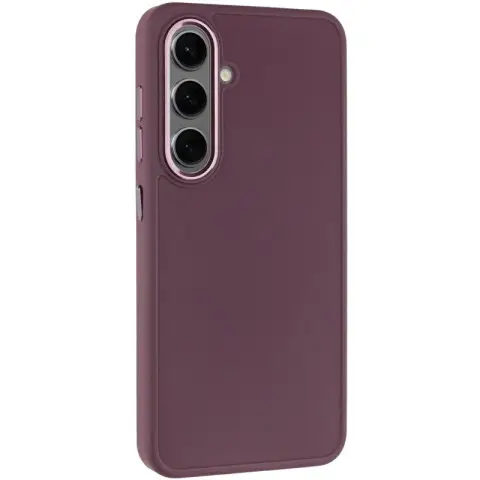TPU чохол Bonbon Metal Style для Samsung Galaxy S23 Бордовий / Plum