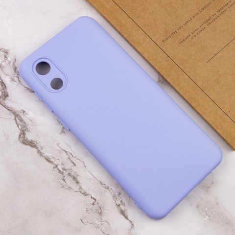 Чохол Silicone Cover Lakshmi Full Camera (A) для Samsung Galaxy A03 Core Бузковий / Dasheen