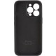 Чохол Silicone Case Full Camera Protective (AA) для Apple iPhone 13 Pro (6.1") Чорний / Black