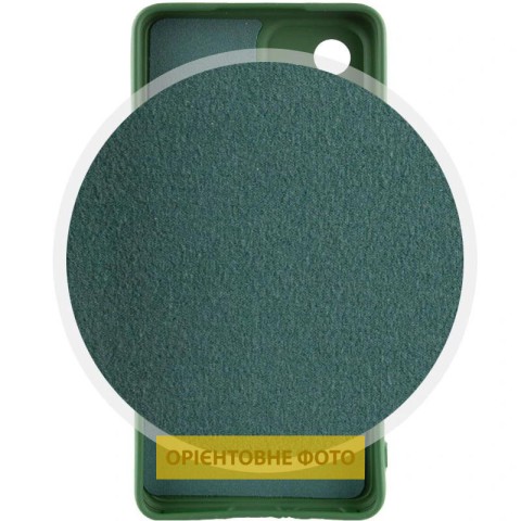 Чохол Silicone Cover Lakshmi Full Camera (AA) with logo для Xiaomi Redmi A5 / Poco C71 Зелений / Dark green