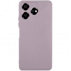 Чохол TPU GETMAN Liquid Silk Full Camera для ZTE Nubia V60 Сірий / Lavender