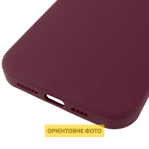 Чохол Silicone Case (AA) Logo with MagSafe для Apple iPhone 17 Pro (6.3") Бордовий / Plum