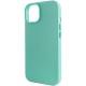 Шкіряний чохол Leather Case (AA Plus) with MagSafe для Apple iPhone 12 Pro Max (6.7") Ice