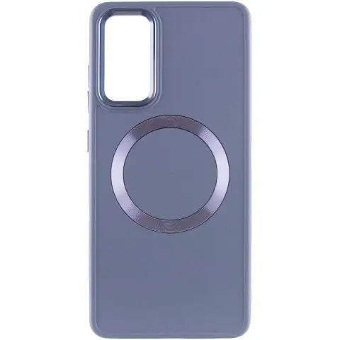 TPU чохол Bonbon Metal Style with MagSafe для Samsung Galaxy S23 Сірий / Lavender