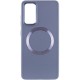 TPU чохол Bonbon Metal Style with MagSafe для Samsung Galaxy S23 Сірий / Lavender
