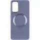 TPU чохол Bonbon Metal Style with MagSafe для Samsung Galaxy S23 Сірий / Lavender
