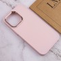 TPU чохол Bonbon Metal Style для Apple iPhone 13 Pro (6.1") Рожевий / Light pink