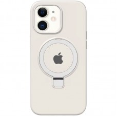 Чохол Silicone Case Full Protective with Ring для Apple iPhone 11 (6.1") White