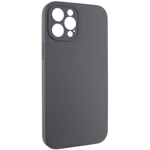 Чохол Silicone Case Full Camera Protective (AA) NO LOGO для Apple iPhone 12 Pro Max (6.7") Сірий / Dark Gray