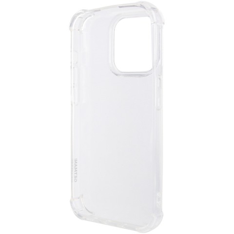 TPU чохол GETMAN Ease logo посилені кути для Apple iPhone 16 Pro (6.3") Безбарвний (прозорий)