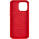 Чохол Silicone Case (AA) Logo with MagSafe для Apple iPhone 13 Pro Max (6.7") Червоний / Red