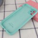 Чохол Silicone Case Full Camera Protective (AA) для Apple iPhone 12 (6.1") Бірюзовий / Marine Green