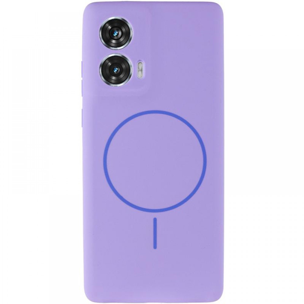 Чохол Silicone Cover Lakshmi Full Camera (AA) with MagFit для Motorola Edge 50 Fusion Бузковий / Dasheen