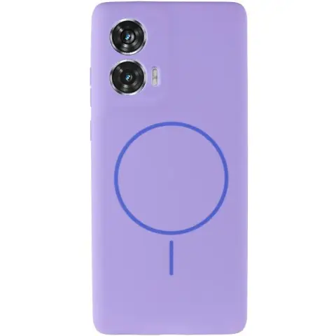 Чохол Silicone Cover Lakshmi Full Camera (AA) with MagFit для Motorola Edge 50 Fusion Бузковий / Dasheen