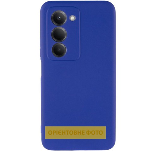 Чохол TPU GETMAN Liquid Silk Full Camera для Xiaomi Redmi 15 (Global) Синій / Deep navy