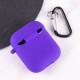Силиконовый футляр с микрофиброй для наушников Airpods 1/2
