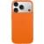 Чохол шкіряний Leather Case (AA) with MagSafe and Animation для Apple iPhone 17 Pro (6.3") Orange