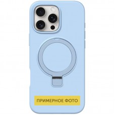 Чохол Silicone Case Full Protective NO LOGO with Ring для Apple iPhone 16e (6.1") Blue