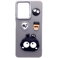 Чохол TPU Leather Toys для Apple iPhone 17 (6.3") Monster / Grey