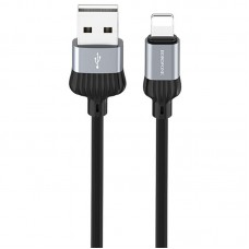 Дата кабель Borofone BX28 Dignity USB to Lightning (1m) Metal gray
