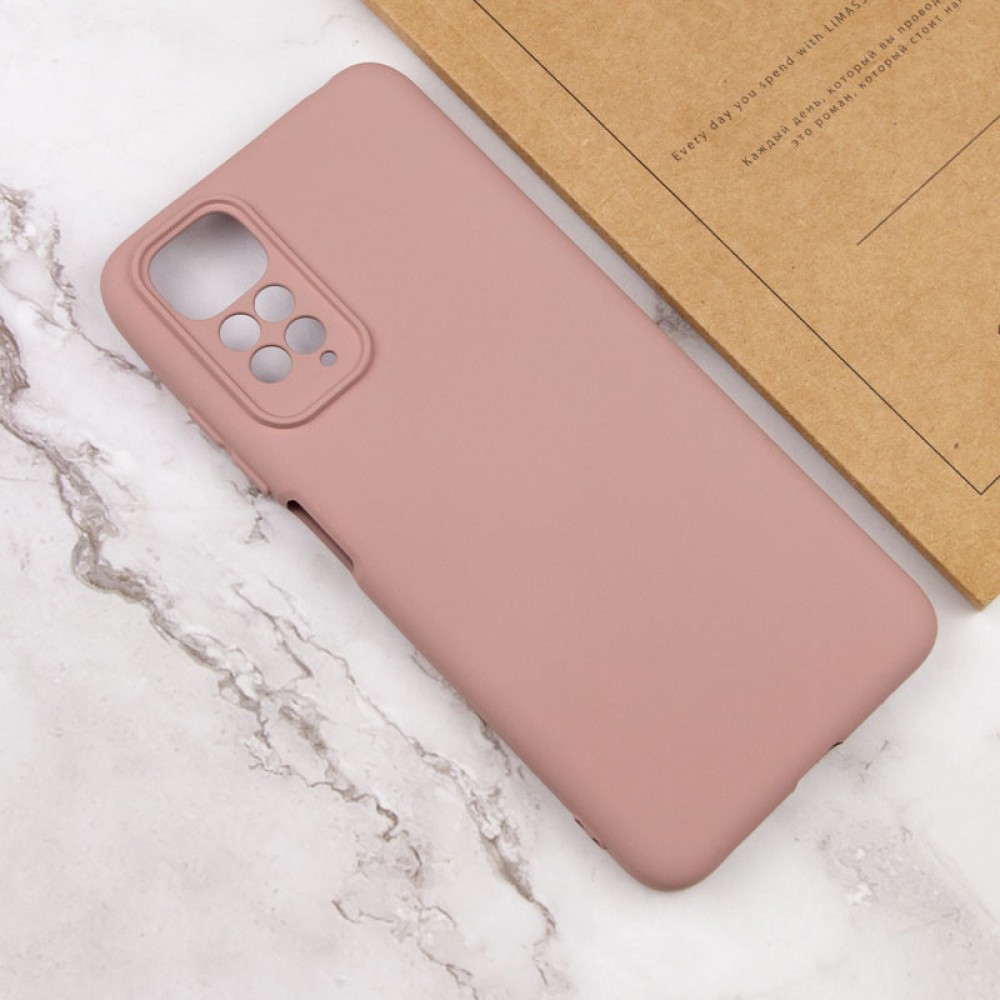 Чохол Silicone Cover Lakshmi Full Camera (AAA) для Xiaomi Redmi Note 11 (Global) / Note 11S Рожевий / Pink Sand
