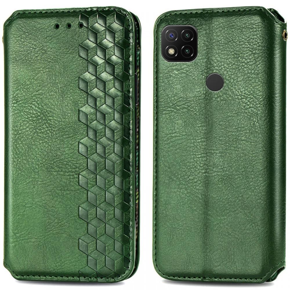 Кожаный чехол-книжка GETMAN Cubic (PU) для Xiaomi Redmi 9C