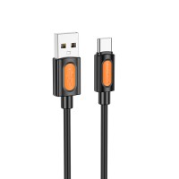 Дата кабель Borofone BX114 Structure USB to Type-C 3A (1m) Black