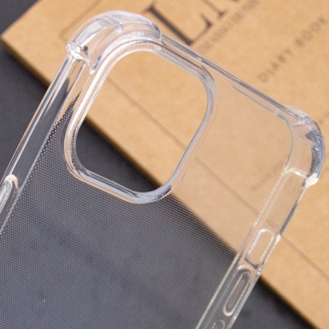 TPU чохол GETMAN Ease logo посилені кути для Apple iPhone 14 Plus (6.7") Безбарвний (прозорий)
