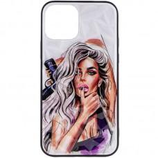TPU+PC чохол Prisma Ladies для Apple iPhone 13 Pro (6.1") Purple