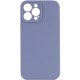Чохол Silicone Case Full Camera Protective (AA) NO LOGO для Apple iPhone 13 Pro Max (6.7") Сірий / Lavender Gray