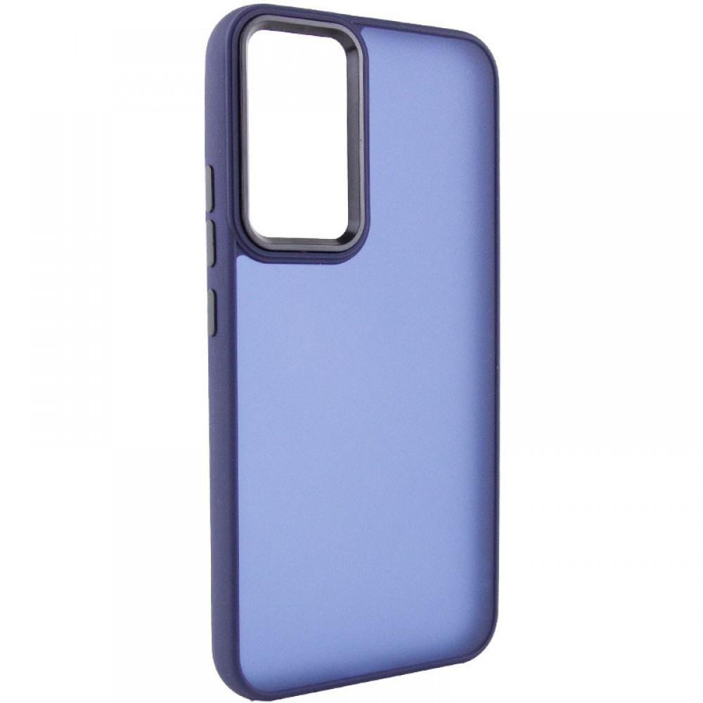 Чохол TPU+PC Lyon Frosted для Samsung Galaxy A52 4G / A52 5G / A52s Navy Blue