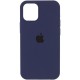 Чохол Silicone Case Full Protective (AA) для Apple iPhone 13 mini (5.4") Темно-синій / Midnight blue