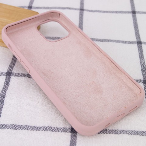 Чохол Silicone Case Full Protective (AA) для Apple iPhone 14 (6.1") Рожевий / Pink Sand