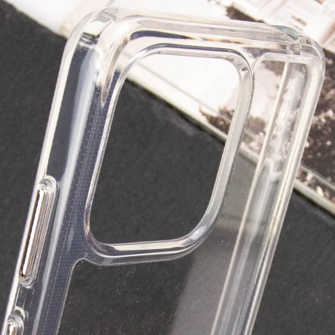 Чохол TPU+PC Clear 2.0 mm metal buttons для Xiaomi Poco M6 Pro 5G Прозорий