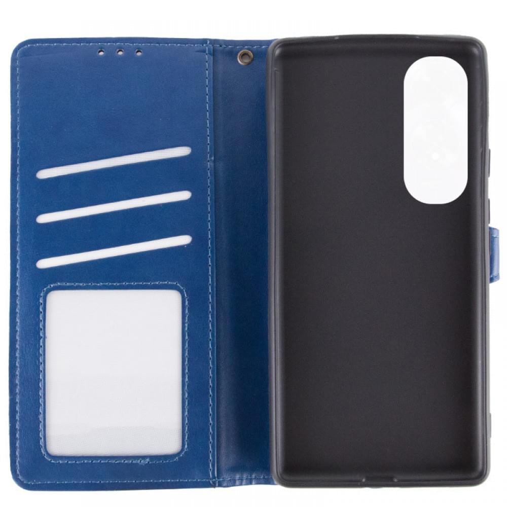 Шкіряний чохол-книжка GETMAN Gallant (PU) для Oppo A60 4G Синій