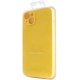 Чохол Silicone Case Full Camera Protective (AA) NO LOGO для Apple iPhone 13 (6.1") Жовтий / Yellow