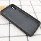 Silicone Case Square Full Camera Protective (AA) NOLOGO для Apple iPhone XS Max (6.5") Сірий / Dark Gray