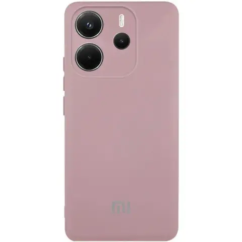Чохол Silicone Cover Lakshmi Full Camera (AA) with logo для Xiaomi Redmi Note 14 4G (Europe version) Рожевий / Pink Sand