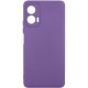 Чохол TPU GETMAN Liquid Silk Full Camera для Motorola Moto G24 Фіолетовий / Amethyst