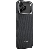 Чохол PC PITAKA with MagSafe для Apple iPhone 17 Pro (6.3") Black / Grey