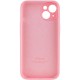 Чохол Silicone Case Full Camera Protective (AA) для Apple iPhone 13 (6.1") Рожевий / Light pink