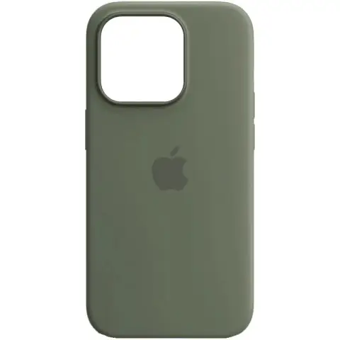 Чохол Silicone case (AAA) with Magsafe and Animation для Apple iPhone 14 Pro Max (6.7") Зелений / Olive