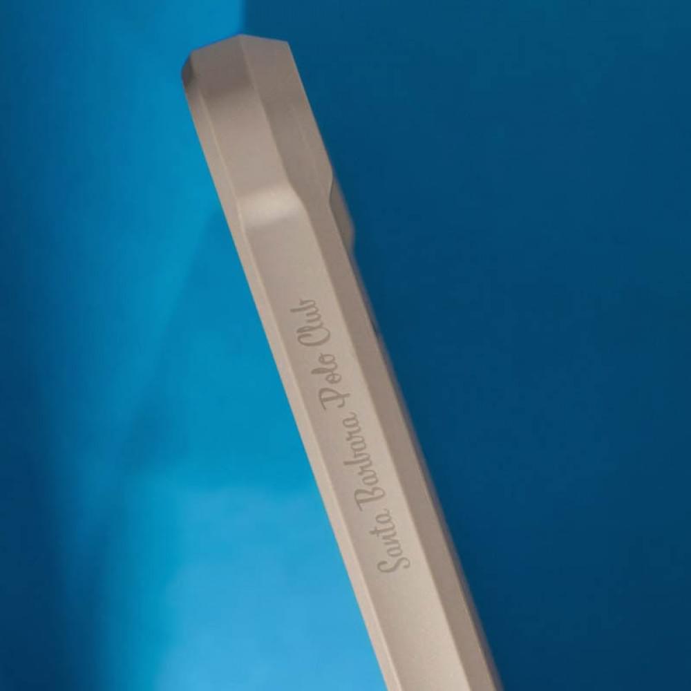 Шкіряний чохол Polo Santa Barbara Isaac для Apple iPhone 16 Pro (6.3") Titanium grey