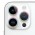 Захисне скло Metal Sparkles на камеру (в упак.) для Apple iPhone 15 Pro (6.1") /15 Pro Max (6.7") Бузковий / Rainbow